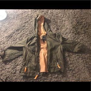 Military Green Raincoat